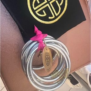 Budhagirl Bangles Silver large